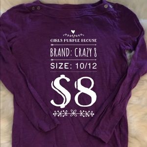 Girls Purple Blouse